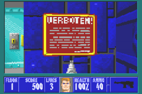 Wolfenstein 3D Screenshot 10 (Game Boy Advance)