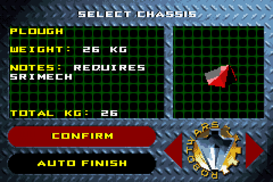 Robot Wars: Extreme Destruction Screenshot 9 (Game Boy Advance)