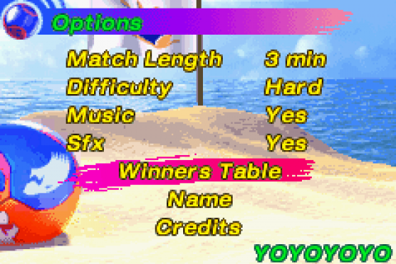 Ultimate Beach Soccer Screenshot 28 (Game Boy Advance)