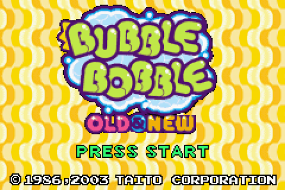 Bubble Bobble Old And New