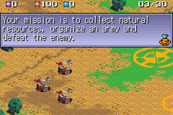 Mech Platoon Screenshot 11 (Game Boy Advance)