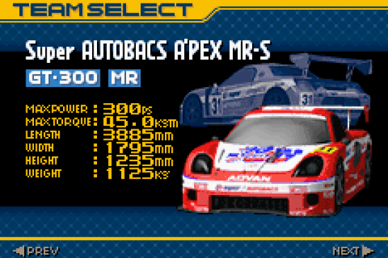 Top Gear GT Championship Screenshot 13 (Game Boy Advance)