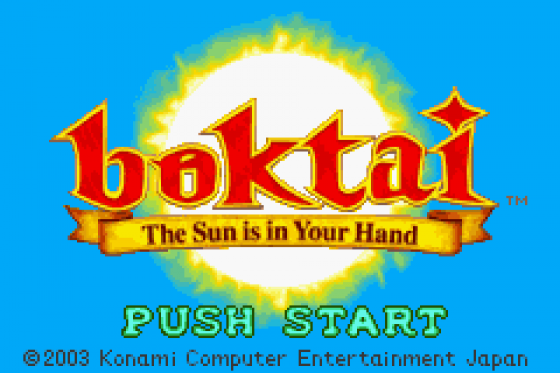 Boktai: The Sun Is In Your Hand