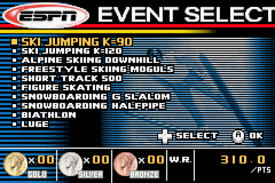 ESPN International Winter Sports 2002 Screenshot 11 (Game Boy Advance)