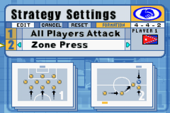 International Superstar Soccer Screenshot 18 (Game Boy Advance)