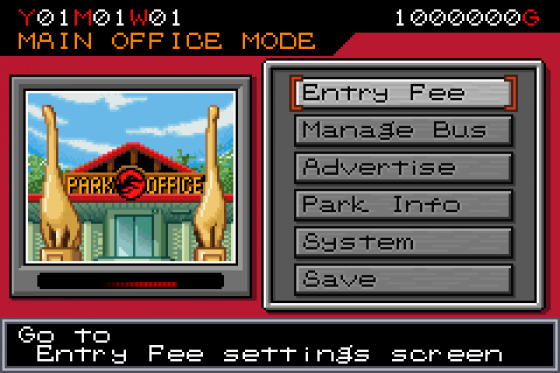 Jurassic Park III: Park Builder Screenshot 6 (Game Boy Advance)