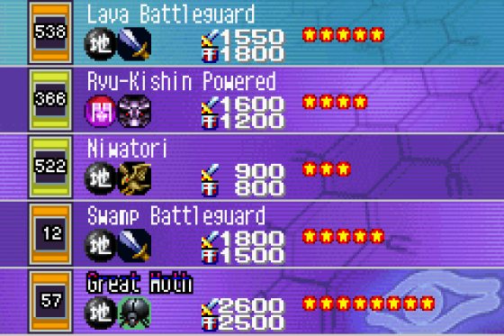 Yu-Gi-Oh! World Championship Tournament 2004 Screenshot 6 (Game Boy Advance)