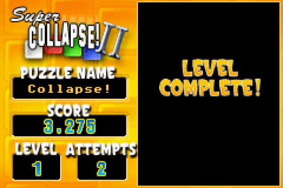 Super Collapse! II Screenshot 9 (Game Boy Advance)