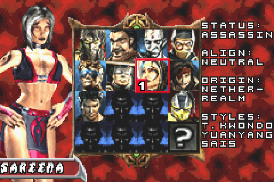 Mortal Kombat: Tournament Edition Screenshot 15 (Game Boy Advance)