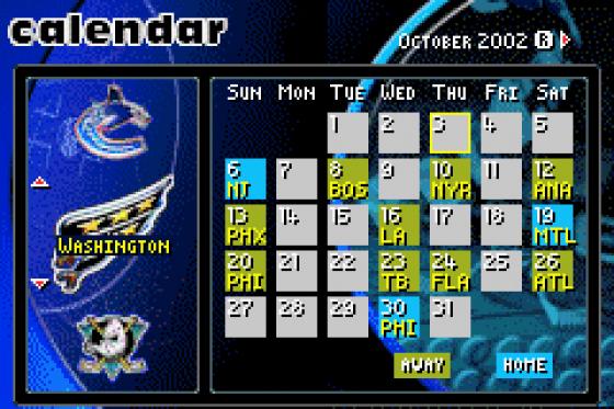 NHL Hitz 20-03 Screenshot 19 (Game Boy Advance)