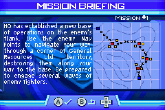 Ace Combat Advance Screenshot 11 (Game Boy Advance)