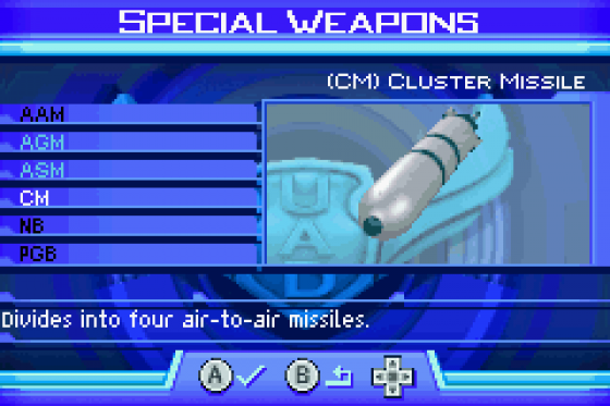 Ace Combat Advance Screenshot 13 (Game Boy Advance)