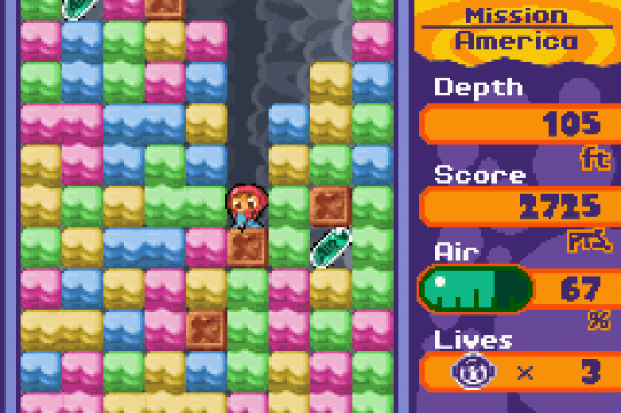 Mr. Driller 2 Screenshot 5 (Game Boy Advance)