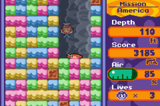 Mr. Driller 2 Screenshot 6 (Game Boy Advance)