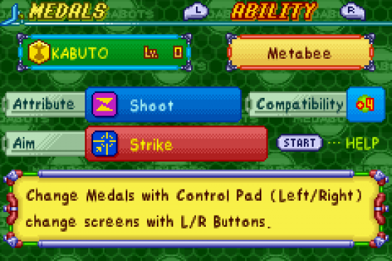 MedaBots: Metabee Screenshot 8 (Game Boy Advance)