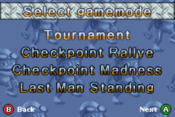 Crazy Frog Racer Screenshot 10 (Game Boy Advance)