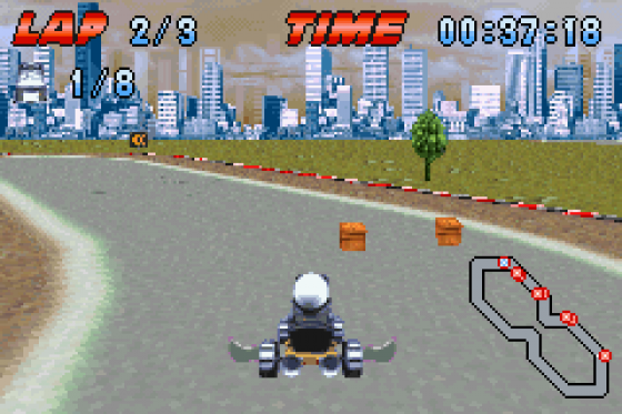 Crazy Frog Racer Screenshot 12 (Game Boy Advance)