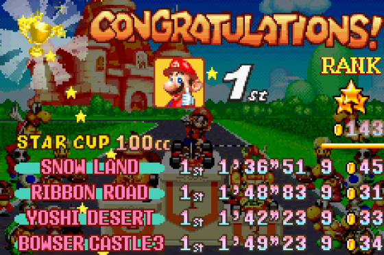 Mario Kart: Super Circuit Screenshot 16 (Game Boy Advance)