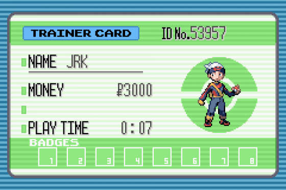 Pokémon Sapphire Version Screenshot 9 (Game Boy Advance)