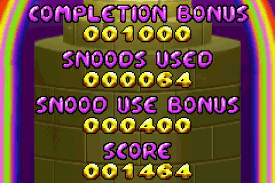 Snood 2: On Vacation Screenshot 5 (Game Boy Advance)