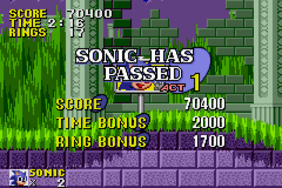 Sonic The Hedgehog Screenshot 18 (Game Boy Advance)