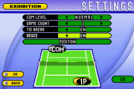 Virtua Tennis Screenshot 17 (Game Boy Advance)