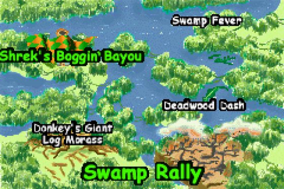 Shrek: Swamp Kart Speedway Screenshot 8 (Game Boy Advance)