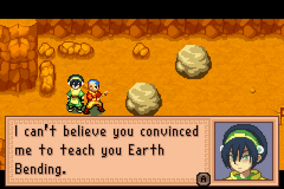 Avatar: The Last Airbender: The Burning Earth Screenshot 32 (Game Boy Advance)