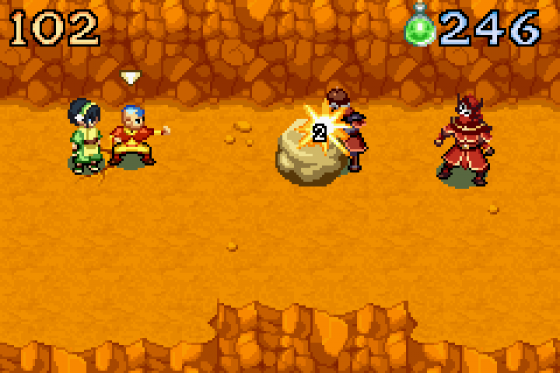 Avatar: The Last Airbender: The Burning Earth Screenshot 33 (Game Boy Advance)