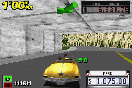 Crazy Taxi: Catch A Ride! Screenshot 7 (Game Boy Advance)