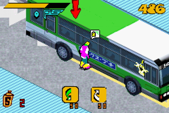 Jet Grind Radio Screenshot 5 (Game Boy Advance)