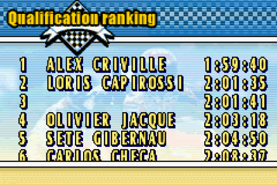 Moto-GP Screenshot 10 (Game Boy Advance)