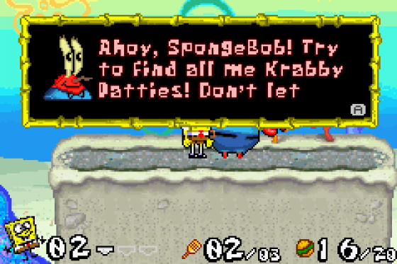 SpongeBob SquarePants: Battle For Bikini Bottom Screenshot 5 (Game Boy Advance)