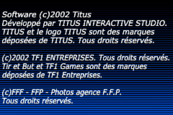 Tir Et But: Édition Champion Du Monde Screenshot 6 (Game Boy Advance)