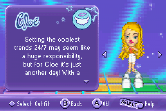 Bratz Screenshot 7 (Game Boy Advance)