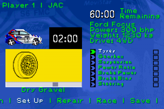 Colin McRae Rally 2.0 Screenshot 11 (Game Boy Advance)