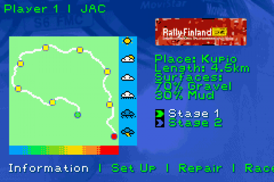 Colin McRae Rally 2.0 Screenshot 19 (Game Boy Advance)