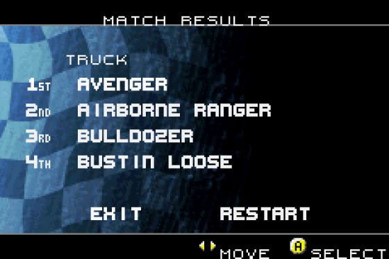 Monster Jam: Maximum Destruction Screenshot 8 (Game Boy Advance)