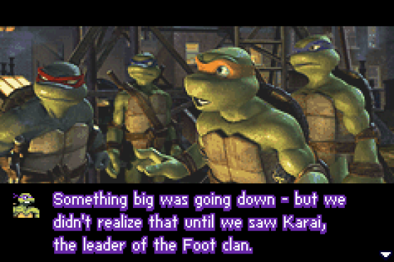 TMNT: Teenage Mutant Ninja Turtles Screenshot 18 (Game Boy Advance)