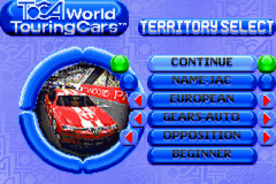 TOCA: World Touring Cars Screenshot 11 (Game Boy Advance)