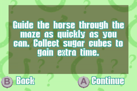 Barbie Horse Adventures: Blue Ribbon Race Screenshot 38 (Game Boy Advance)