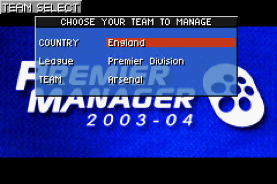 Premier Manager 2003-04 Screenshot 10 (Game Boy Advance)