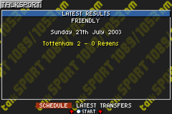 Premier Manager 2003-04 Screenshot 12 (Game Boy Advance)