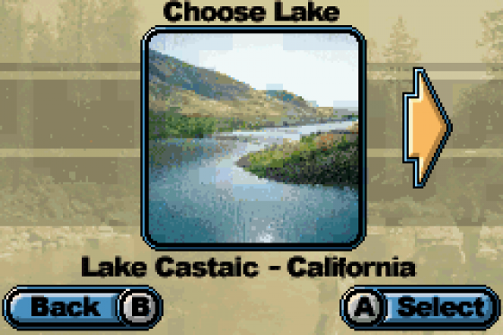 Rapala Pro Fishing Screenshot 6 (Game Boy Advance)