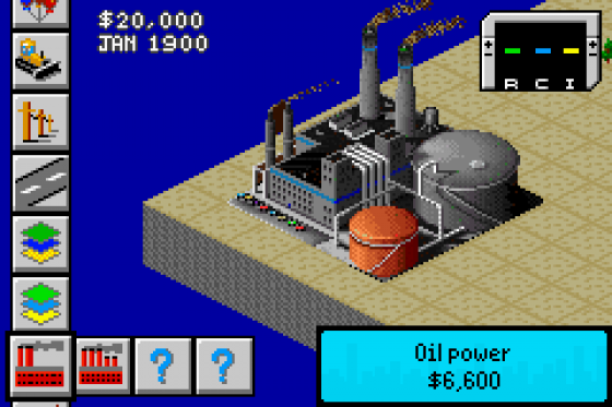 Sim City 2000 Screenshot 6 (Game Boy Advance)