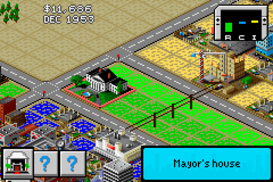 Sim City 2000 Screenshot 8 (Game Boy Advance)