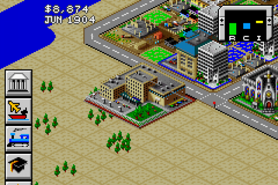 Sim City 2000 Screenshot 9 (Game Boy Advance)