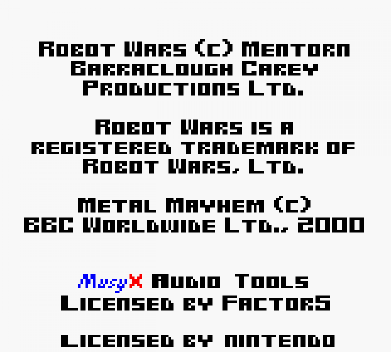 Robot Wars: Metal Mayhem