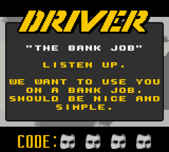 Driver Screenshot 5 (Game Boy Color)