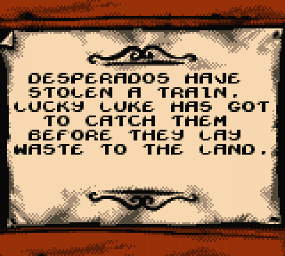 Lucky Luke: Desperado Train Screenshot 8 (Game Boy Color)